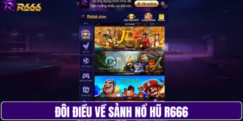 Đôi điều về sảnh nổ hũ R666