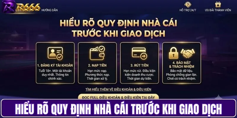 Hiểu rõ quy định nhà cái trước khi giao dịch