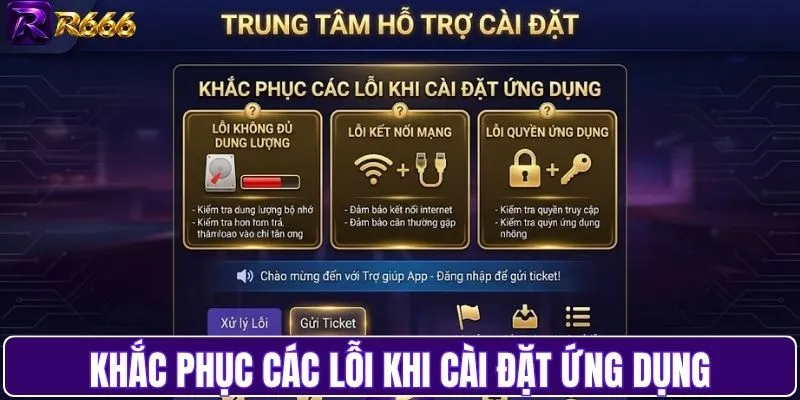 Khắc phục các lỗi khi cài đặt ứng dụng