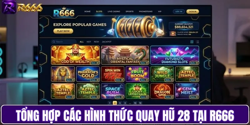 Tổng hợp hình thức quay hũ 28 được ưa thích tại R666